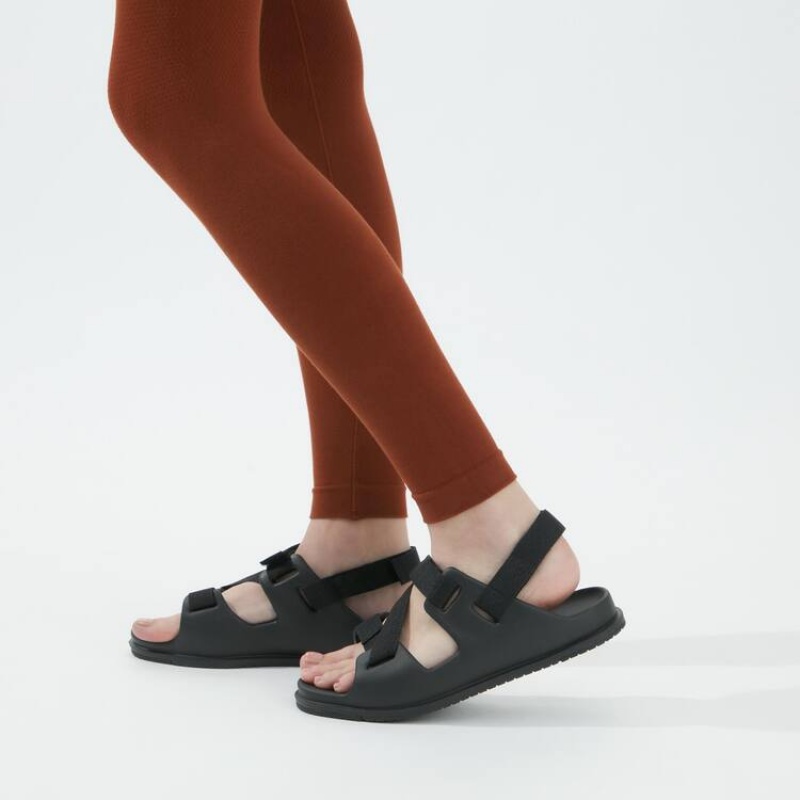 Women's Uniqlo U Sandals Black | BKYT-13469