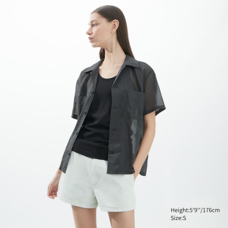 Women's Uniqlo U Vest Dark Grey | HKXI-68701