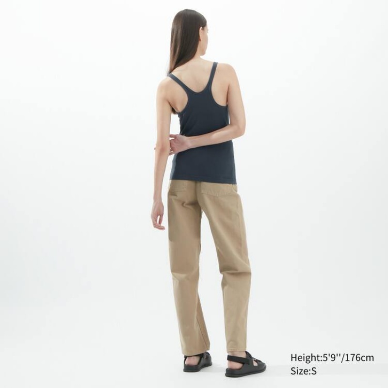 Women's Uniqlo U Vest Dark Grey | HKXI-68701