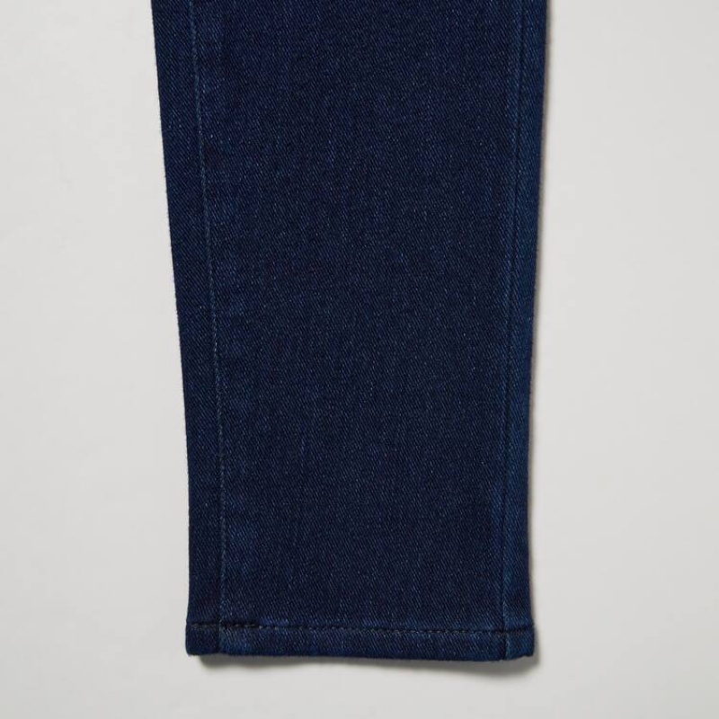 Women's Uniqlo Ultra Stretch Denim Maternity Leggings Blue | DNXS-21890