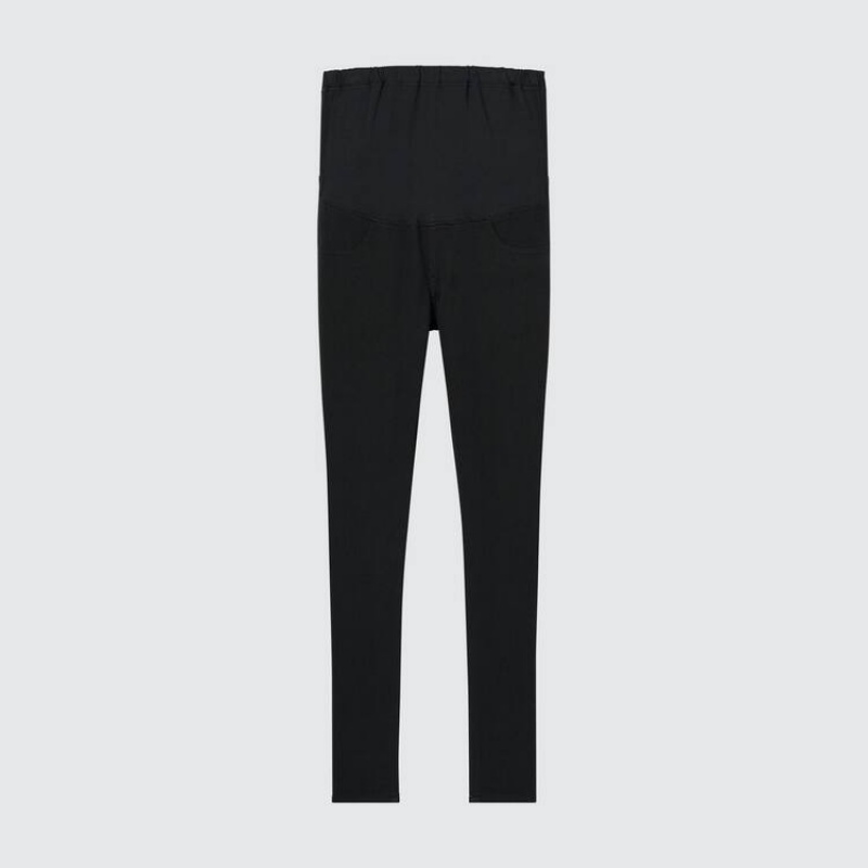 Women\'s Uniqlo Ultra Stretch Maternity Leggings Black | SKYV-20513