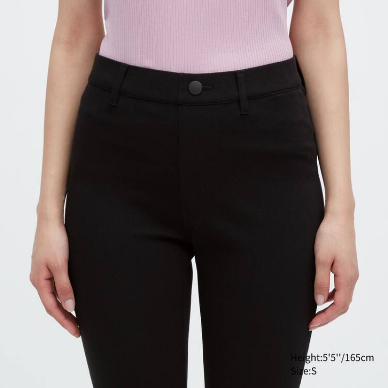 Women's Uniqlo Ultra Stretch Trousers Black | IJUZ-97285