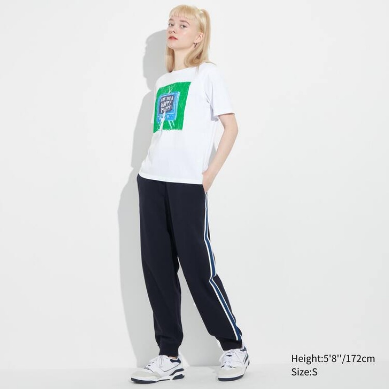 Women's Uniqlo Utgp2023 Mfa Graphic T Shirts White | KESA-74582