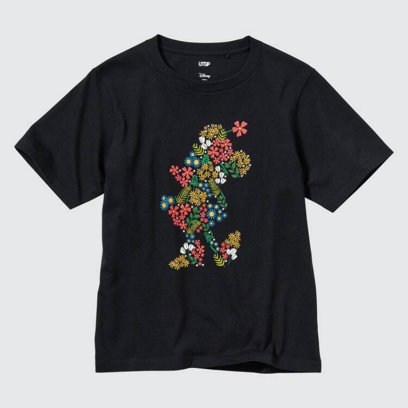 Women's Uniqlo Utgp2023 Mfa Graphic T Shirts Black | NCZP-02465