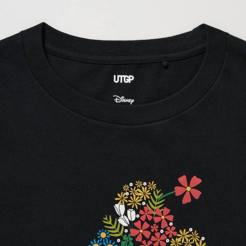 Women's Uniqlo Utgp2023 Mfa Graphic T Shirts Black | NCZP-02465