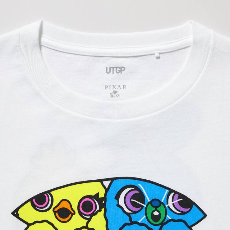 Women's Uniqlo Utgp2023 Mfa Graphic T Shirts White | HNEV-78910