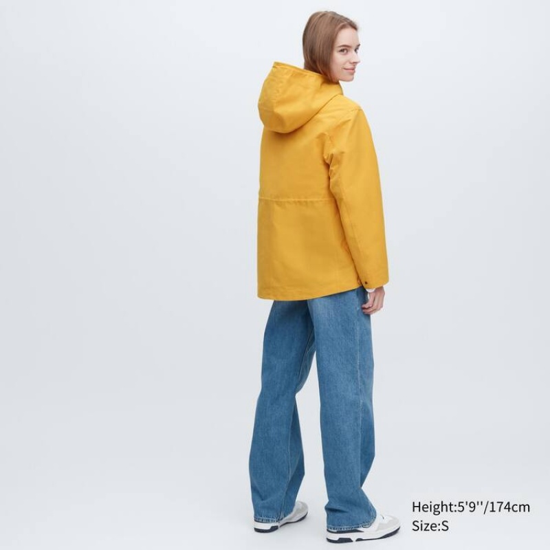 Women's Uniqlo Utility Parka Yellow | LCWD-45876