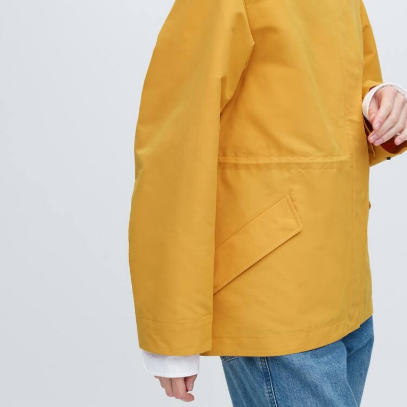 Women's Uniqlo Utility Parka Yellow | LCWD-45876