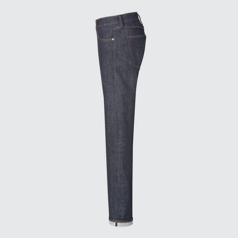 Women's Uniqlo +j Selvedge Straight Leg Jeans Grey | QCZY-75098