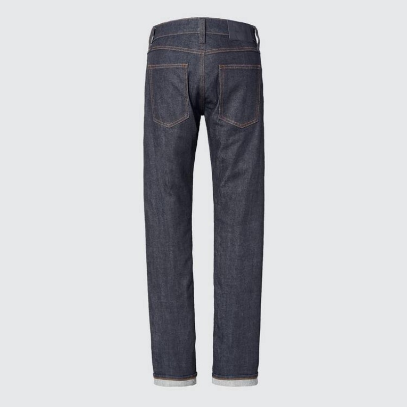 Women's Uniqlo +j Selvedge Straight Leg Jeans Grey | QCZY-75098